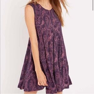 Ecote purple and blue printed dress